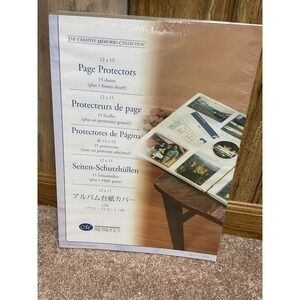 Creative Memories 12x15 Page Protectors 16 Sheets New Sealed Scrapbook